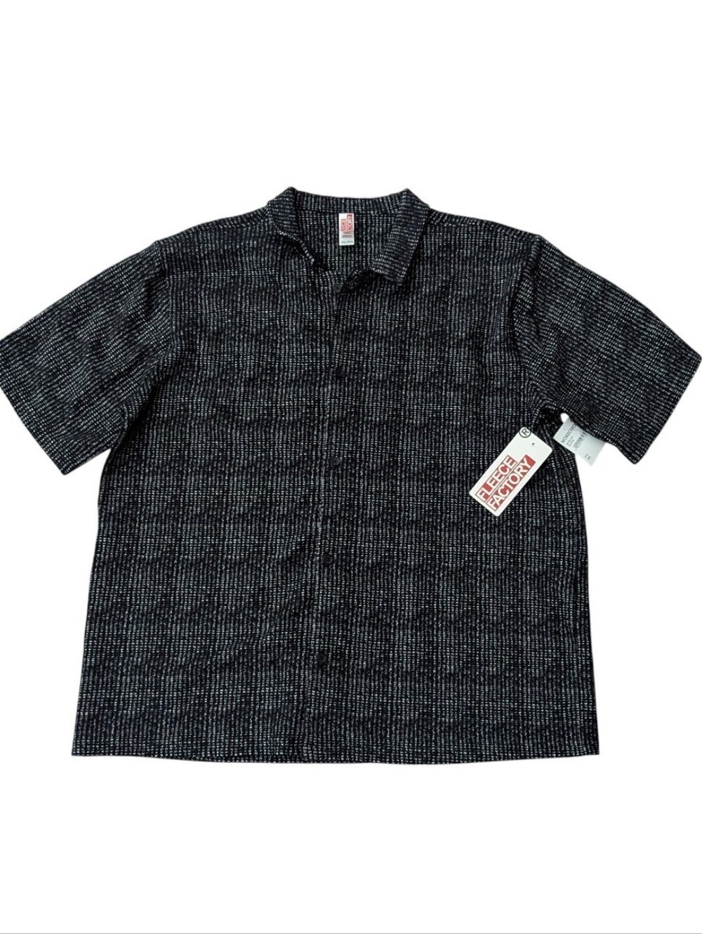 NWT FLEECE FACTORY Pattern Short Sleeve Shirt Size 2XL NWT